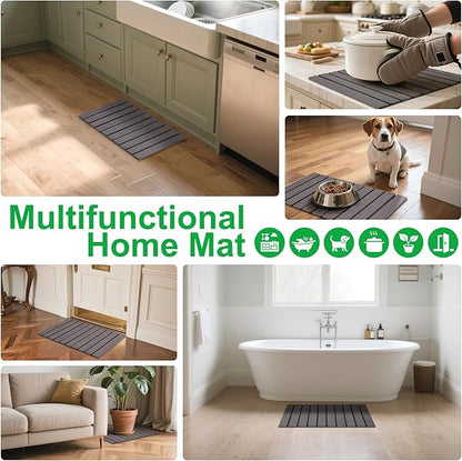 cuomaop Stone Drying Mat for Kitchen Counter Large, Foldable Quick Dry