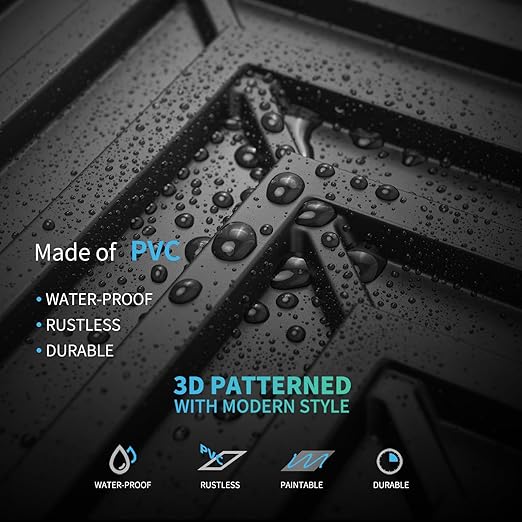 Art3d 12-Pack Drop Ceiling Tiles 2x2 FT, PVC 3D Textured Panels