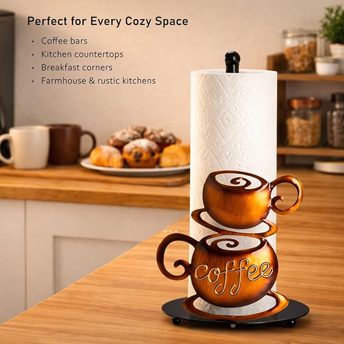 Standing Paper Towel Roll Holder Countertop
