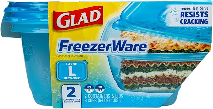 Glad GladWare FreezerWare Food Storage Containers