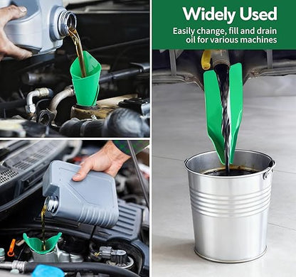 Reusable Flexible Oil Drain Funnel Form a Foldable Bendable Flex Funnel