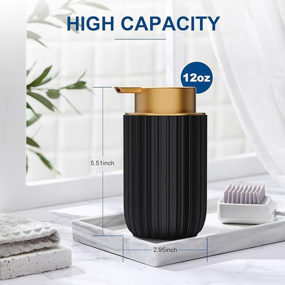 Ceramic Foaming Soap Dispenser, 12 oz Bathroom Foam Hand Soap Dispenser