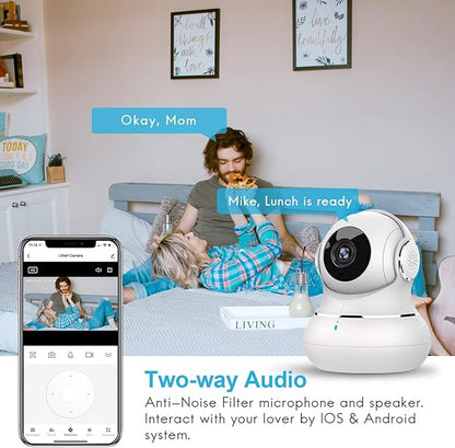 litokam Indoor Security Camera 4 Pack, 360° WiFi Cameras