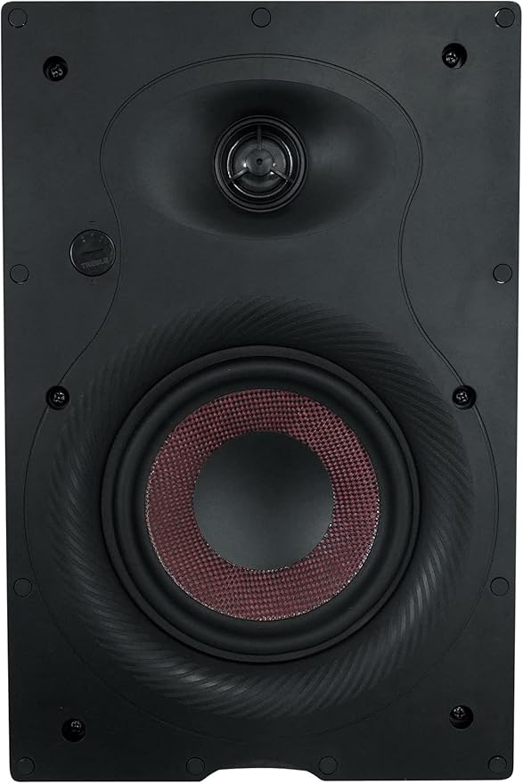 Rockville Pair WA658 240W in-Wall Speakers, 6.5" Kevlar Woofer, Silk Dome