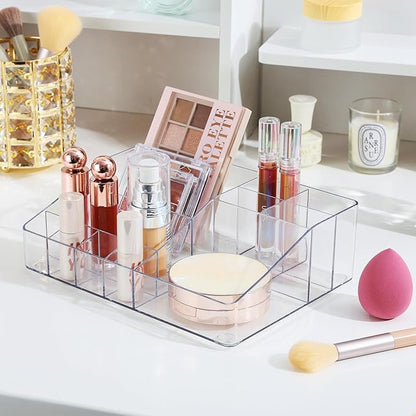 Vtopmart 1 Tier Clear Makeup Organizer