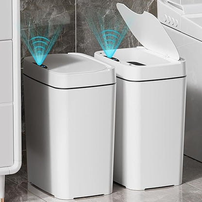 2 Pack 2.7 Gal Bathroom Trash Can