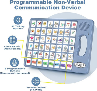 Joyreal AAC Device for Autism, Non Verbal Communication Tools for Speech