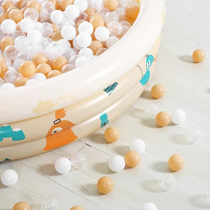 Realhaha Ball Pit Balls 50 100 200 500 Play Balls Plastic Balls for Baby Girls Toddlers Kids Play Tent Pool Playhouse Playpen Party Decoration