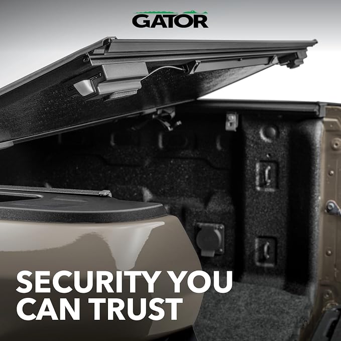 Gator FX Hard Quad-Fold Truck Bed Tonneau Cover | 8828131 | Fits 2019 - 2025 Chevy/GMC Silverado/Sierra, works w/ MultiPro/Flex tailgate 6' 7" Bed (79.4")