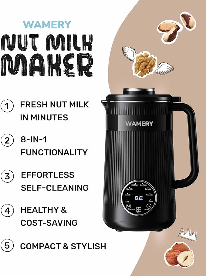 Wamery 32oz Nut Milk Maker Machine