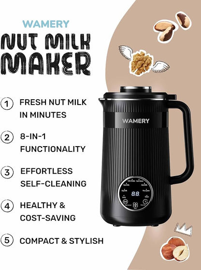 Wamery 32oz Nut Milk Maker Machine