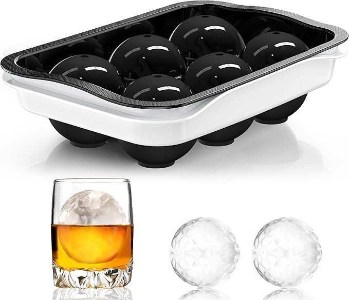 Round Ice Cube Mold with Lid