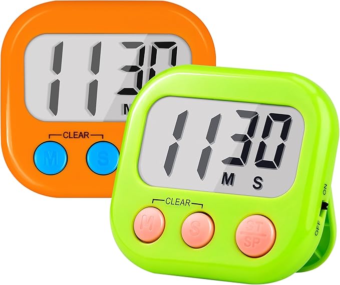 Timer for Kids Teachers Supplies Digital Kitchen Timers for Cooking Large