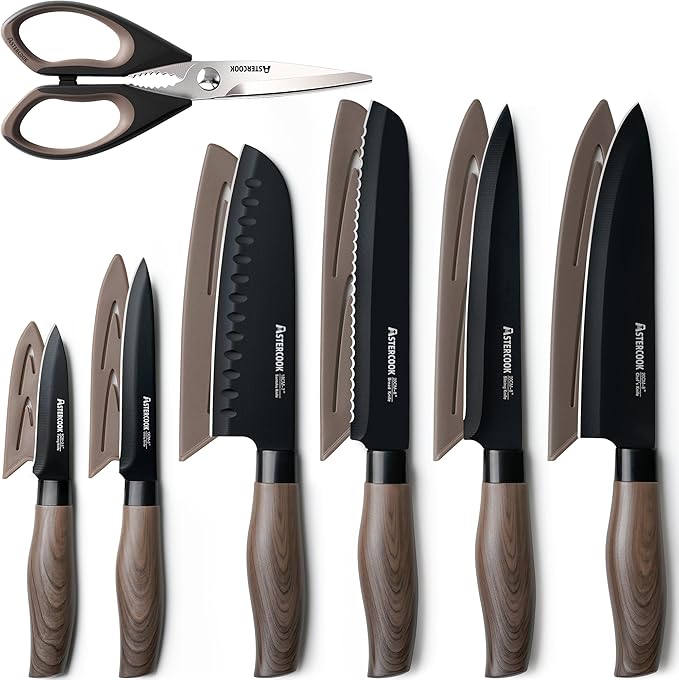 Astercook Knife Set, 13-Piece Kitchen Knives Set