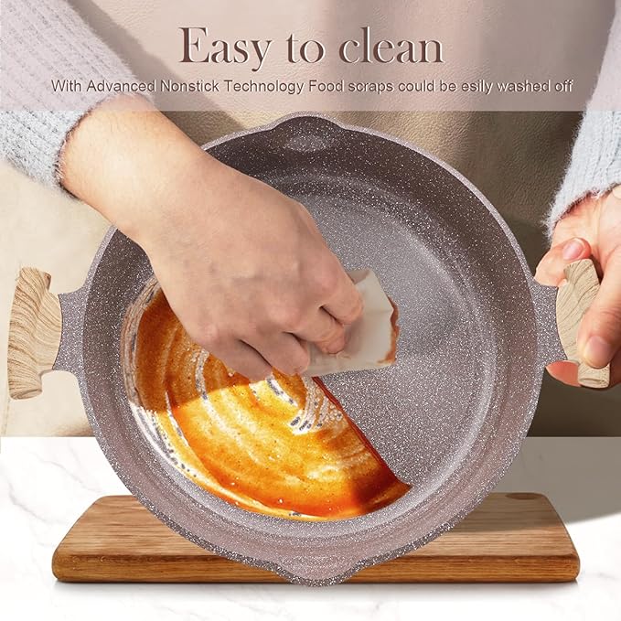 AIKENBBKK Ceramic Frying Pan