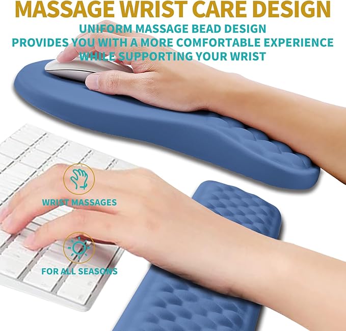 Hokafenle 2 in 1 Ergonomic Mouse Pad Wrist Support & Wrist Rest