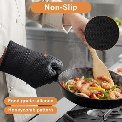 6 Pcs Oven Mitts and Pot Holders Sets