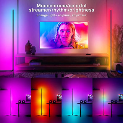 Tyute Corner Floor Lamp 2 Pack, LED Lamps