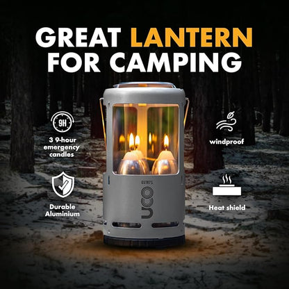 UCO Candlelier Candle Lantern, Candle Lanterns for Real Candles, Perfect Outdoor Gear for Camping or for Power Outages, Includes 3 Long Burning Candles