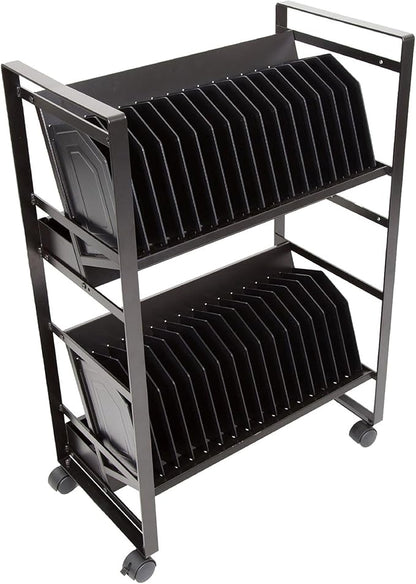 Line Leader 32-Device Mobile Charging Station | Steel Rolling Cart