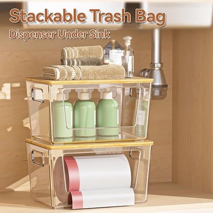 spospo 2 Pack Trash Bag Holder