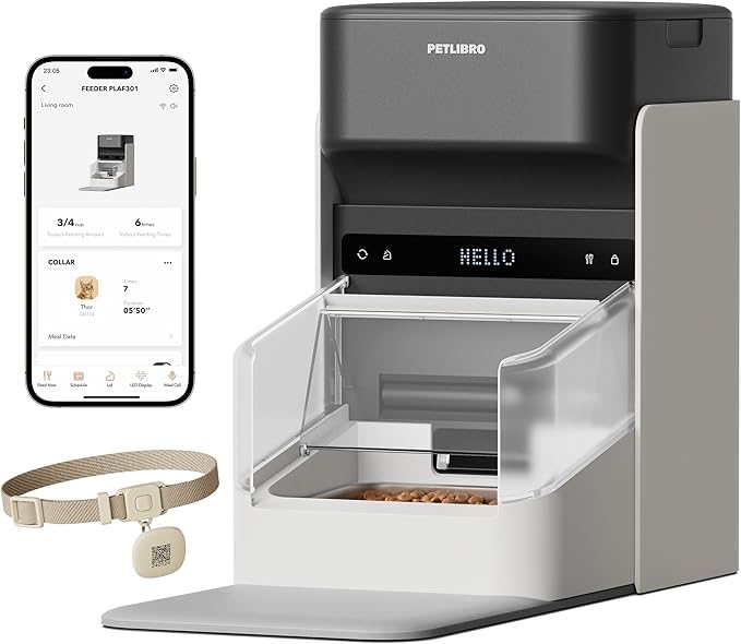 PETLIBRO RFID Automatic Cat Feeder, Collar Sensor-Activated Personalized Meals