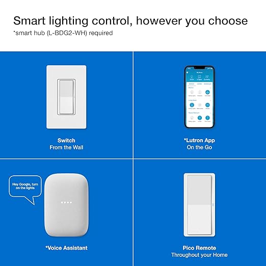 Lutron Claro Smart Switch 3-Way Kit