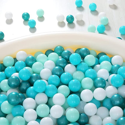 Realhaha Ball Pit Balls 50 100 200 500 Play Balls Plastic Balls for Baby Girls Toddlers Kids Play Tent Pool Playhouse Playpen Party Decoration