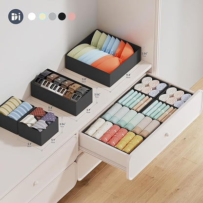DIMJ Drawer Organizer Clothes Storage