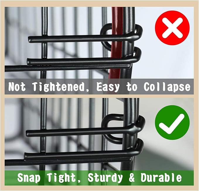 X-cosrack Metal Wire Basket Organizers Foldable & Wall Mounted Freezer Organizer Bins with Handles 4 Pack- Extra Large Mesh Bin for Pantry Organization Kitchen Laundry Closet Garage Patent Design