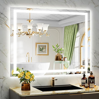 YEELAIT 44x36 Inch LED Bathroom Mirror