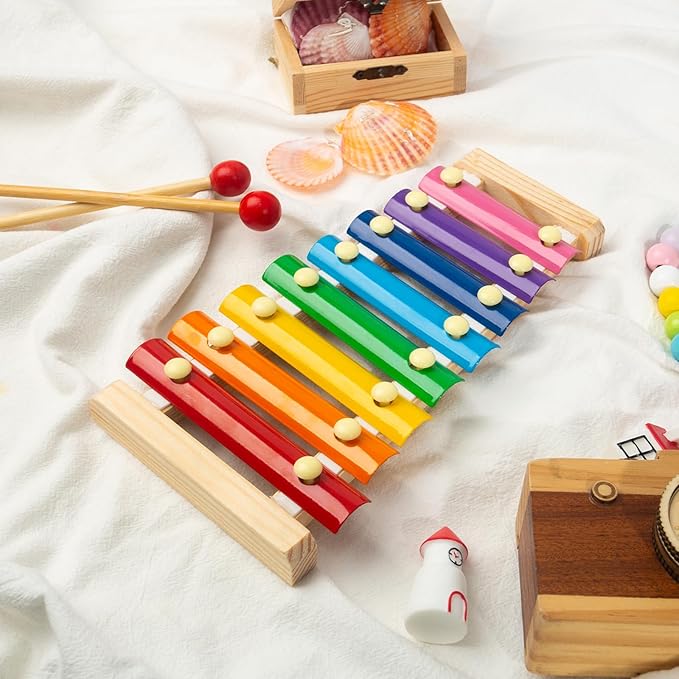 MCPINKY Xylophone for Kids, Xylophone Musical Toy with Child Safe Mallets Educational Musical Instruments Toy for Toddlers