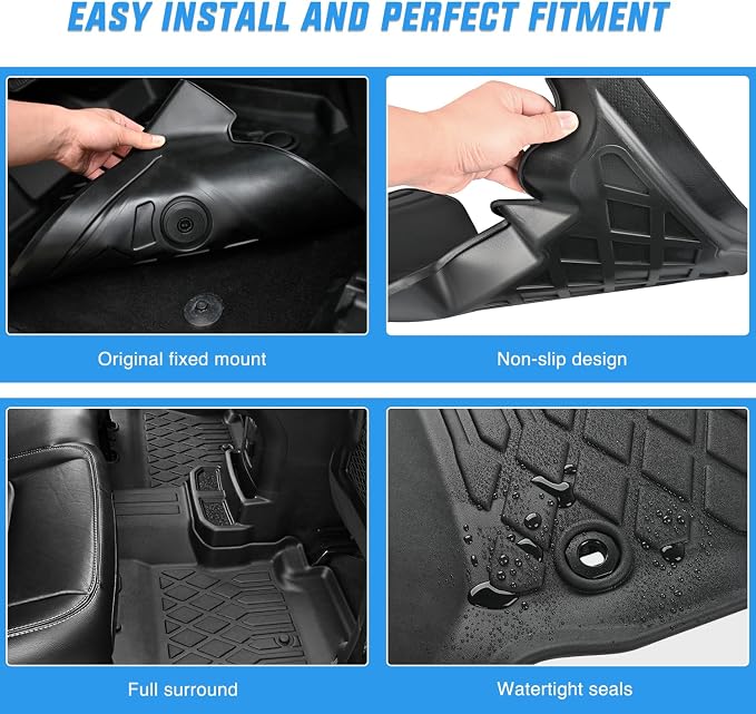 Nilight TPE Floor Mats for Honda HR-V (HRV) 2023 2024 2025 2026,All Weather Custom Fit Heavy Duty Floor Liners
