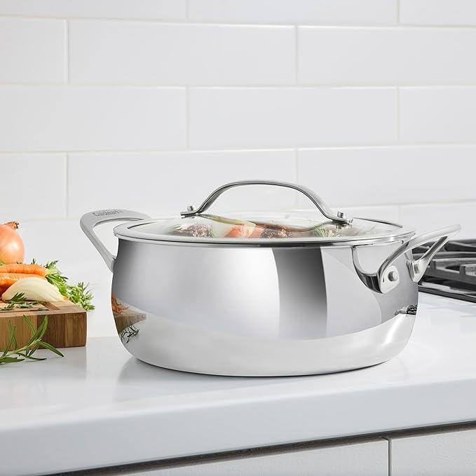 Cuisinart PureClad™ Triple Ply Stainless Steel 4.5 Qt. Dutch Oven w/Cover