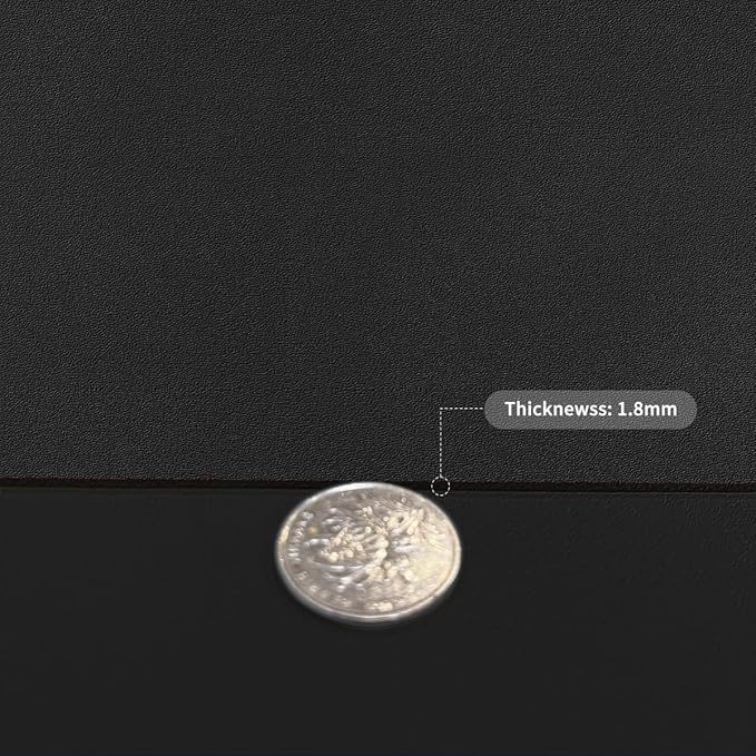 Leather Table Protector - 40x88 Inch Waterproof Easy to Clean Can Conceal Flaws Protector The Table Top from Scratches Used for Dining (Black+Black 40x88)