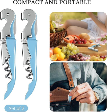 HYZ 2-Pack Wine Opener Waiter Corkscrew, Professional Wine Key