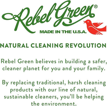 Rebel Green Ultra Clean Dish Soap, Plant-Derived Dishwashing Soap | Liquid Dish Soap for Grease and Tough Messes, No Harsh Chemicals, Peppermint & Lemon Scent, 16 fl oz, 2 Pack