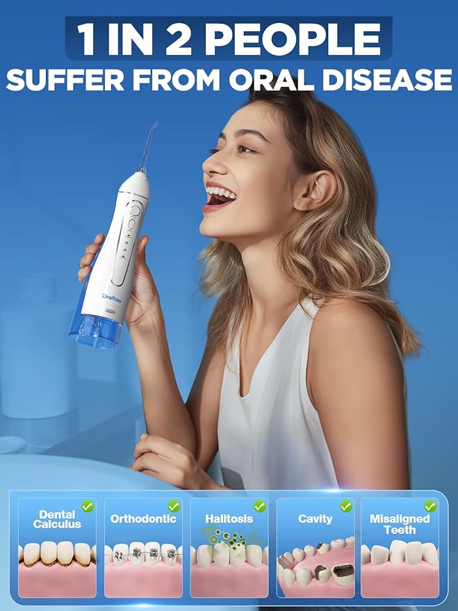 Oralfree Water Dental Flosser Cordless