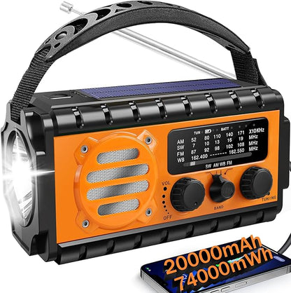 QAUYYW 74000mWh Emergency Radio