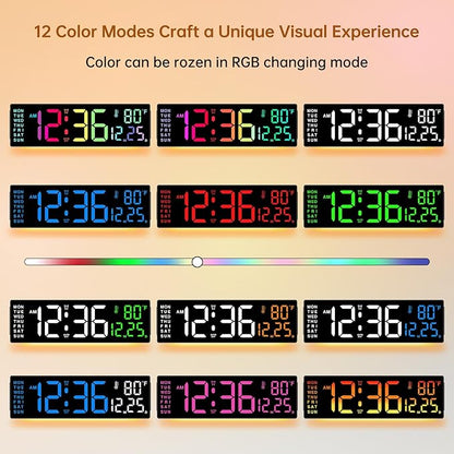Soobest 14.2" Large Digital Wall Clock