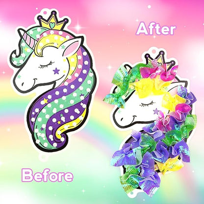 Poke-in Craft and Art Kit- Magical Dream Decor,Arts and Crafts,DIY Craft Kits,Mess-Free Fun for Kids,Art Activity Birthday Christmas Gift Ideas for Children,Toys for Girls and Boys Ages 4-10+