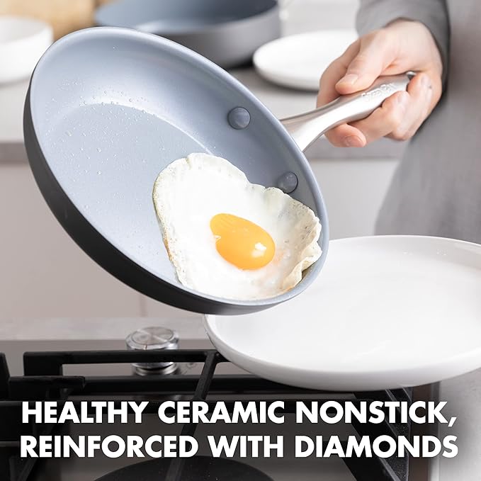 GreenPan Lima Hard Anodized 8" Frying Pan Skillet Nonstick, Ceramic Nonstick