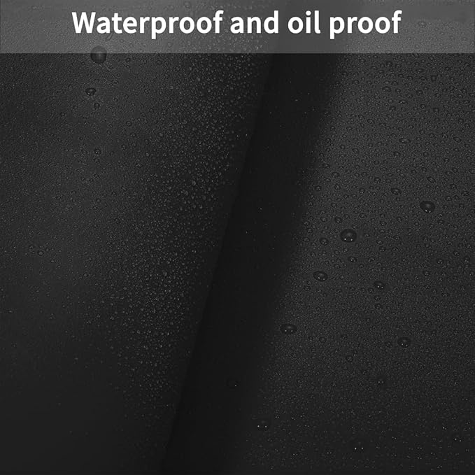 Dining Room Table Protector Pad - 44x68 Inch Waterproof Easy to Clean Can Conceal Flaws Protector The Table Top from Scratches Used for Dining (Black+Black 44x68)