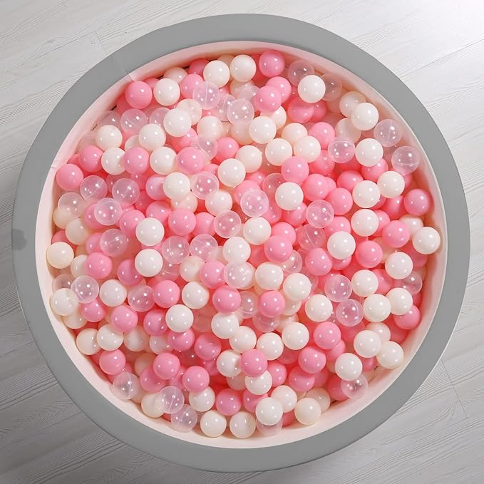 Ball Pit Balls Plastic Balls for Ball Pit Phathalate Free BPA Free Plastic Balls 100pcs 2.2" Set for Toddlers for Play Tent Tunnel