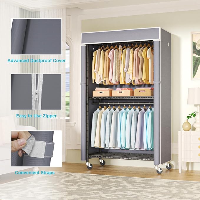 FUTASSI Black Clothing Rack
