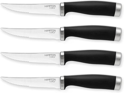 Hampton Forge Epicure–4PieceSteak KnifeSet–Black