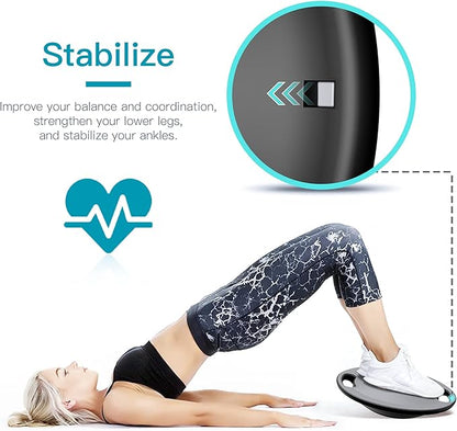 EVERYMILE Wobble Balance Board, Exercise Balance Stability Trainer Portable
