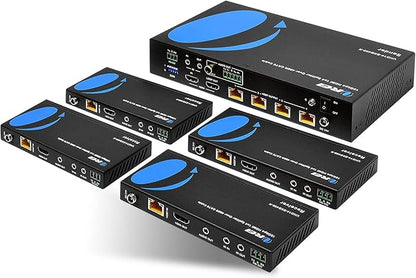 OREI 1x4 HDMI Extender Splitter HDBaseT 4K, HDR