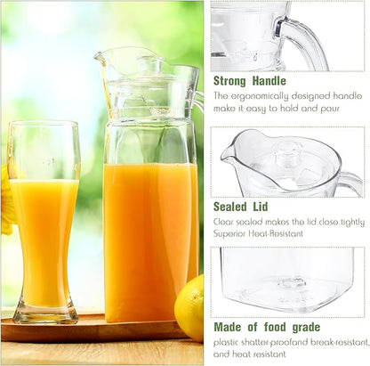 Didaey 4 Pcs Acrylic Water Pitcher