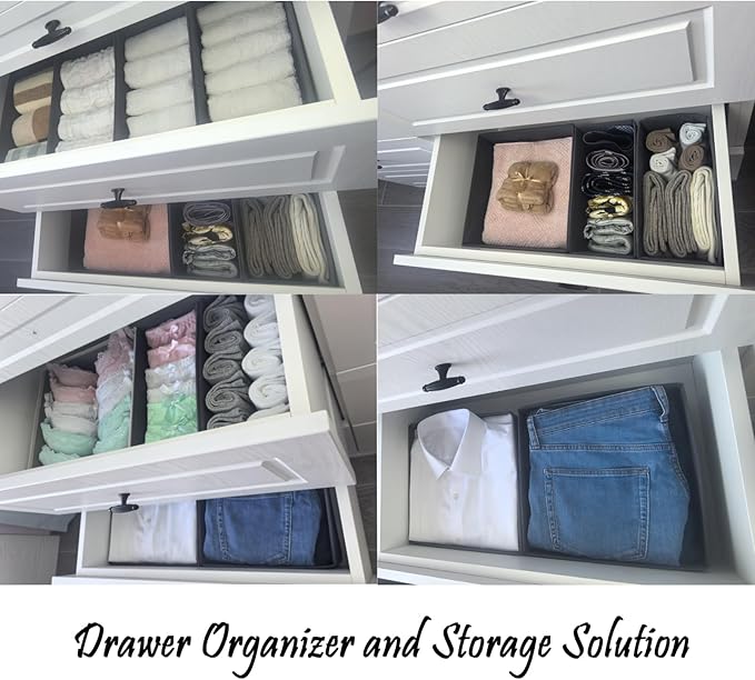 Bructhun Sock Drawer Organizer 9 Pack